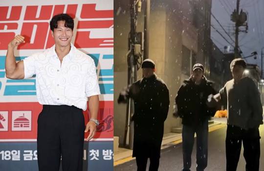 가수 김종국, '첫눈' 챌린지에 나선 엑소 첸 백현 시우민.(사진=IS DB, 유튜브 캡처)&nbsp;