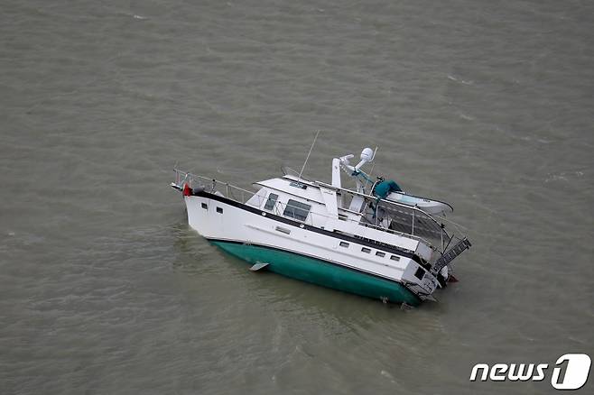 침몰된 보트. 기사내용과 무관./사진=뉴스1(AFP)