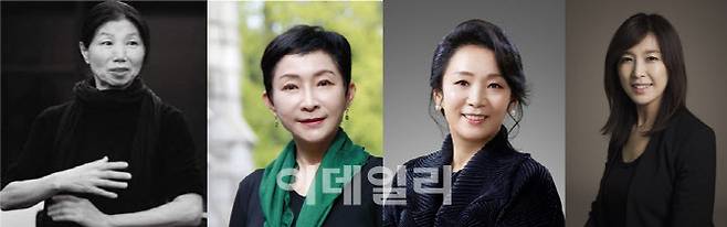 대한무용협회 2023 무용분야 예술대상 수상자 미나유(왼쪽부터), 조기숙, 유정숙, 남수정. (사진=대한무용협회)