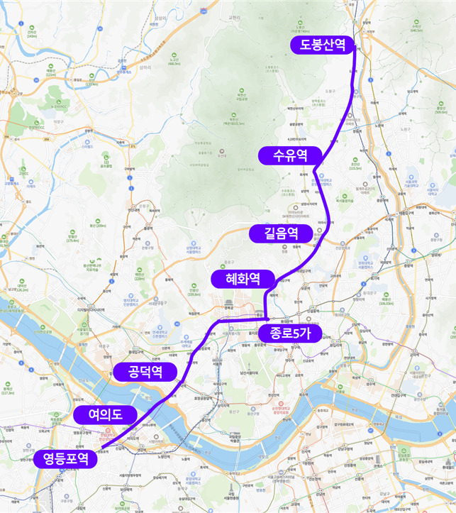 160번 운행 예상 노선도 /사진제공=서울시