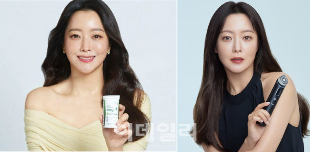 배우 김희선씨가 모델인 (왼쪽부터) 비에날씬, 메디큐브 에이지알(사진=각 사)