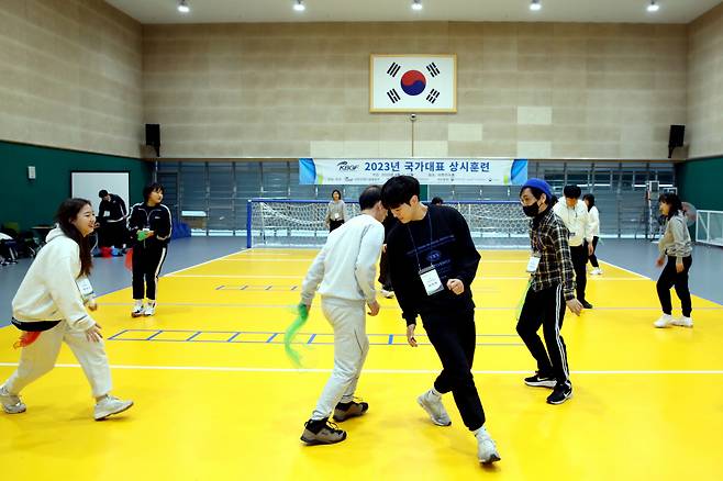 11일 대한장애인체육회 이천선수촌에서 진행된 '2023 통합체육 교사연수 실기교육' 현장. 사진제공=대한장애인체육회