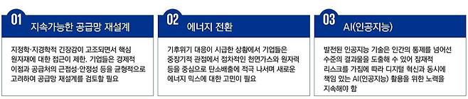 2024 WEF에 따른 3가지 중점 대응 분야. /삼정KPMG 제공