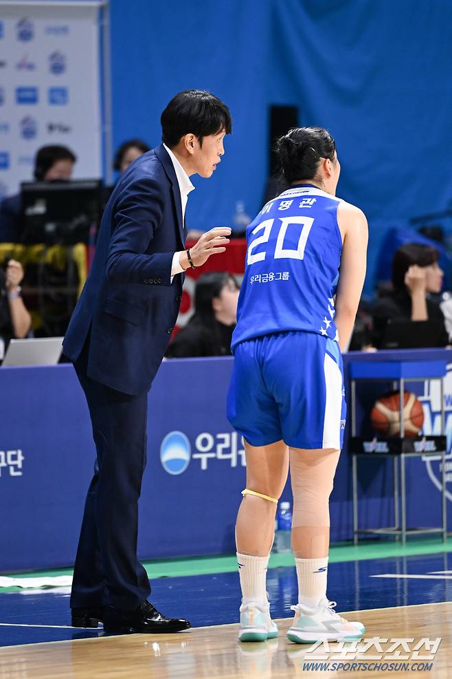 우리은행 위성우 감독. 사진제공=WKBL