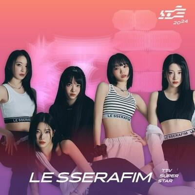 The South Korean girl group LE SSERAFIM is set to perform  at the 2024 SUPER STAR/Photo: TTV