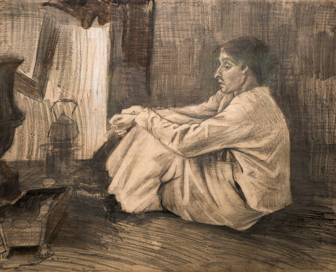 빈센트 반 고흐, 'Woman (‘Sien’) seated near the stove'