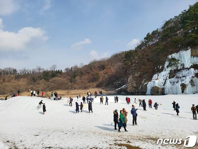 철원 한탄강 얼음트레킹 축제 자료사진.(뉴스1 DB)