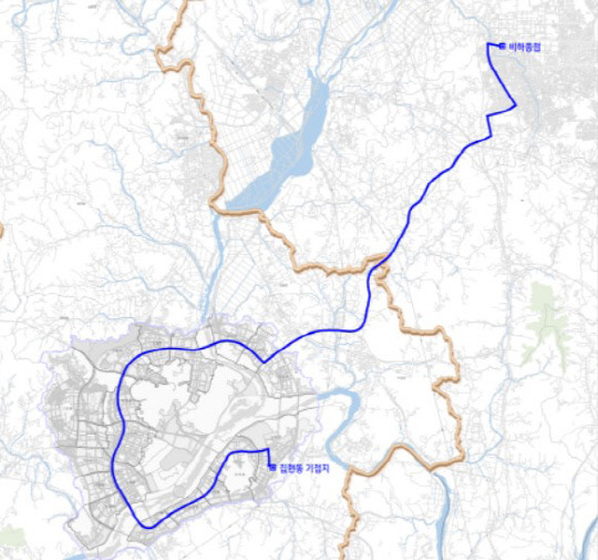 세종-청주 신설 광역노선안. 사진=세종시 제공