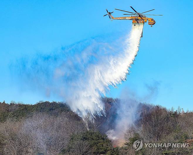 산불진화 합동훈련 [연합뉴스 자료사진]