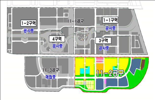 송도국제도시 11-2공구 위치도ⓒ 인천경제자유구역청 제공