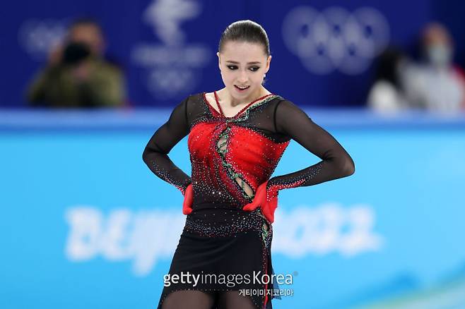 지난 2022 베이징 동계 올림픽에 출전했던 러시아 카밀라 발리예바. 사진=게티이미지