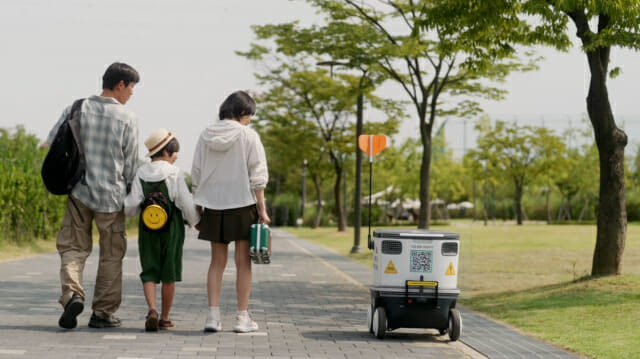 뉴빌리티 자율주행 실외 이동로봇 '뉴비' (사진=뉴빌리티)