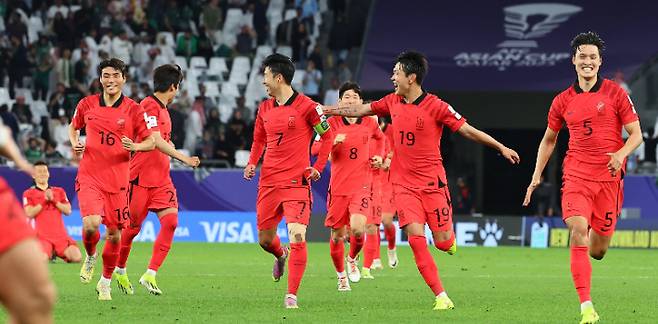 한국 축구 대표팀. 연합뉴스