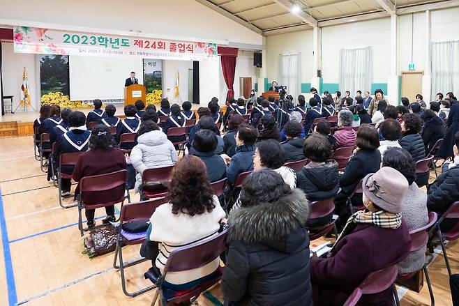 전북도립여성중고교 졸업식 [전북특별자치도 제공.재판매 및 DB 금지]