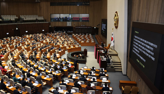 1일 오후 서울 여의도 국회에서 제412회 국회(임시회) 제2차 본회의가 열리고 있다.(사진=뉴스1)