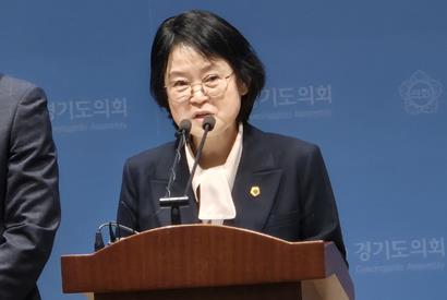 개혁미래당 동참 선언하는 김미리 경기도의원 [촬영 최찬흥]