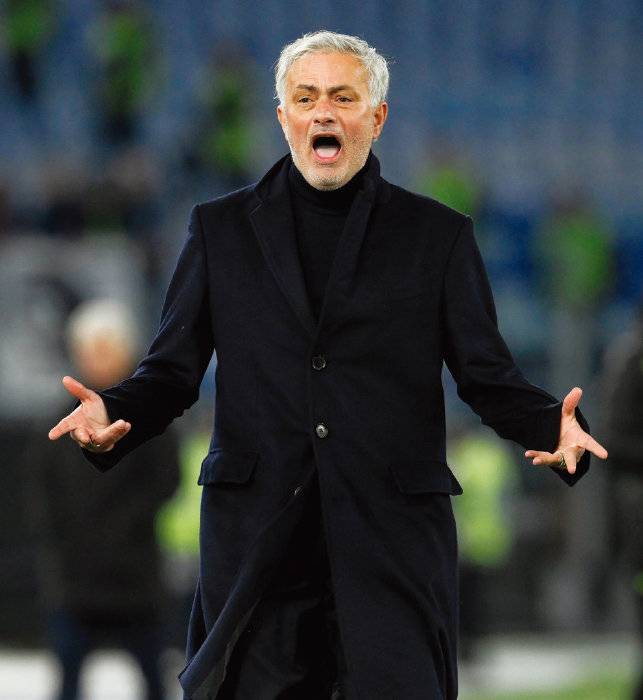 이탈리아 세리에A AS 로마 감독 시절 조제 무리뉴. [뉴시스]