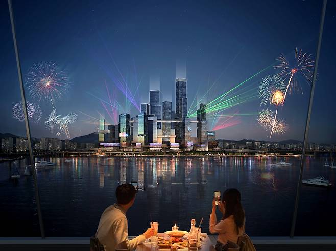 한강변에서 바라본 용산국제업무지구(서울시 제공). ⓒ News1 전준우 기자