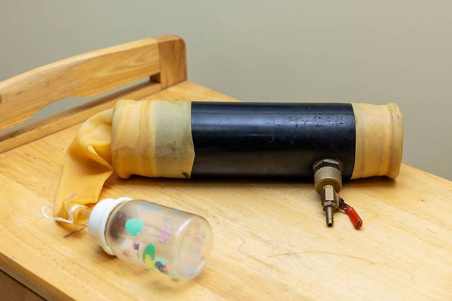 씨수소 정액 채취에 사용하는 암소 생식기 모형./장은주 영상미디어 객원기자