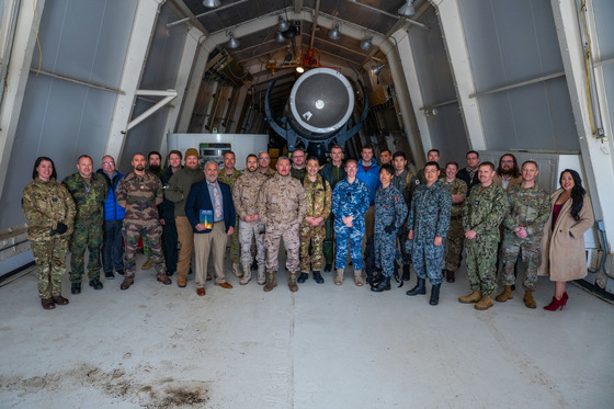 Participants in the Global Sentinel ’24 initial planning conference pose for a picture at the Vandenberg History Museum in California on March 1, 2023. [U.S. SPACE FORCE/LUKE KITTERMAN]