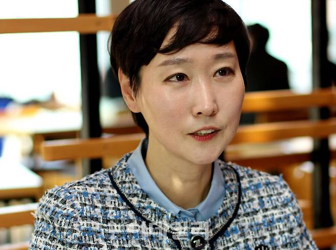 이지은 더불어민주당 11호 영입인재. (사진=김유성 기자)