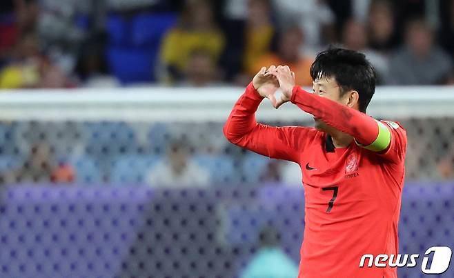 대한민국 축구대표팀의 손흥민. /뉴스1 ⓒ News1 김성진 기자