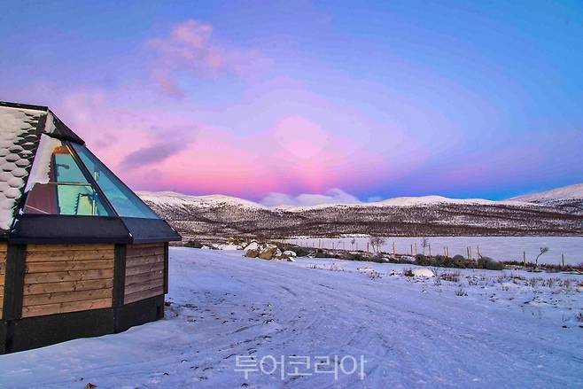 핀란드 킬피스야르비 '아틱 랜드 어드벤처 글래스 이글루'