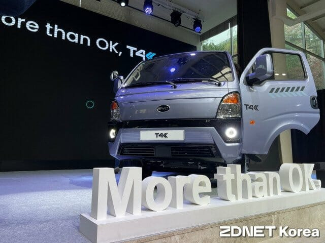 GS글로벌이 수입한 1톤 전기트럭 ‘BYD 티포케이(T4K)’(사진=김재성 기자)