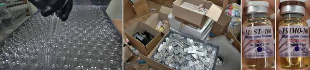 불법의약품 공병과 제품들(사진제공=식품의약품안전처)