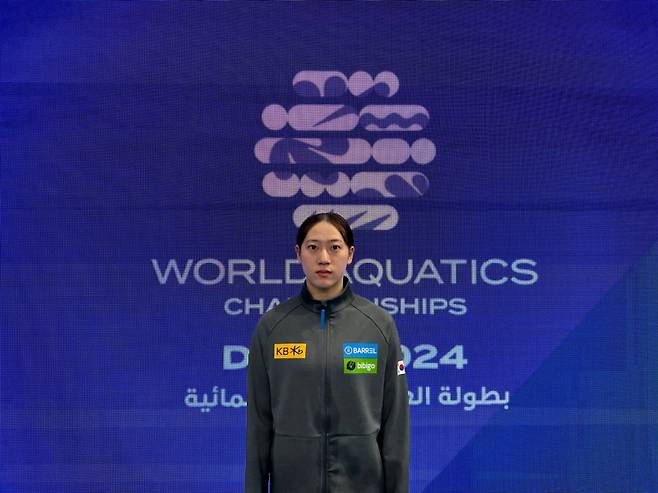 2024 제21회 도하 세계수영선수권대회 여자 10m 플랫폼 준결승에서 16위에 오르며 파리 올림픽 출전권을 획득한 김나현. 사진=대한수영연맹