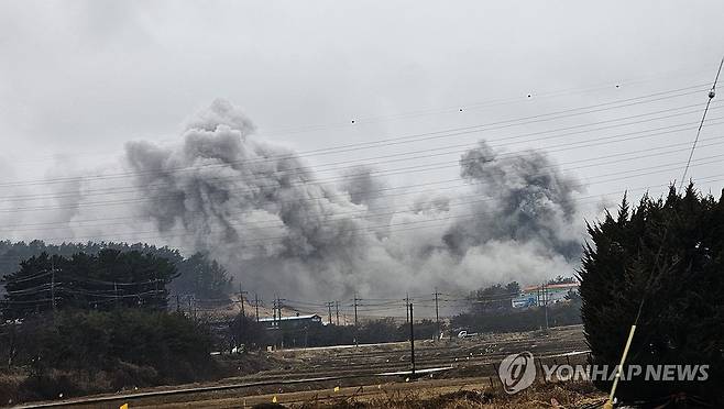 태안 농공단지 PVC 공장 화재 [독자 가우현 씨 제공. 재판매 및 DB 금지]