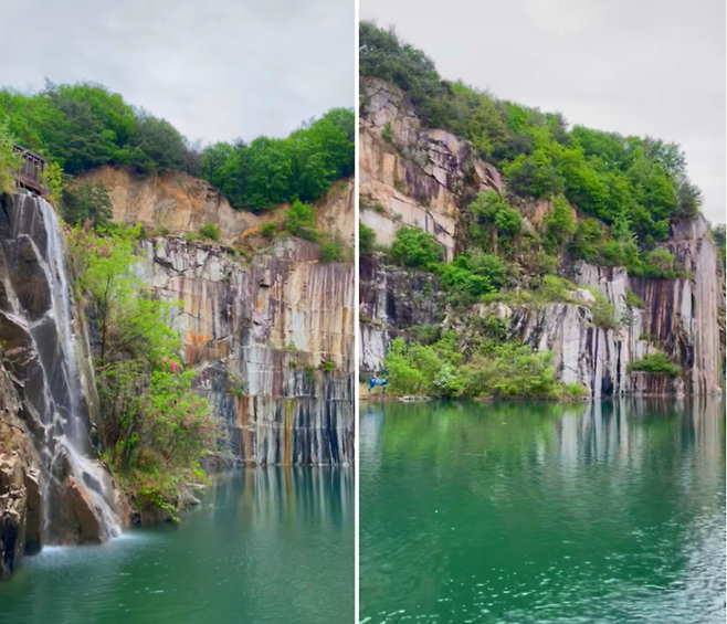 여름철 포천아트밸리 천주호 풍광 / 사진=김헤성 여행+ 기자