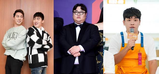 (사진 왼쪽부터) 유튜버 김원훈, 조진세, 나선욱, 오킹./사진=한경닷컴, JTBC 제공
