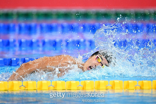 김우민의 역영.    사진=게티이미지