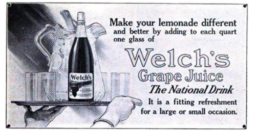 웰치 포도주스 광고
