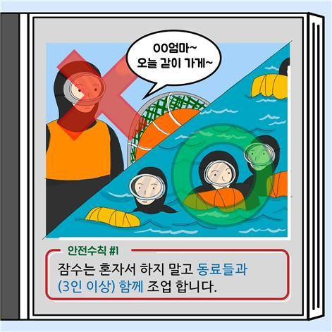 [제주=뉴시스] 제주 해녀 조업 중 안전사고 주의보 카드뉴스. (사진=제주소방안전본부 제공) 2024.02.12. photo@newsis.com  *재판매 및 DB 금지