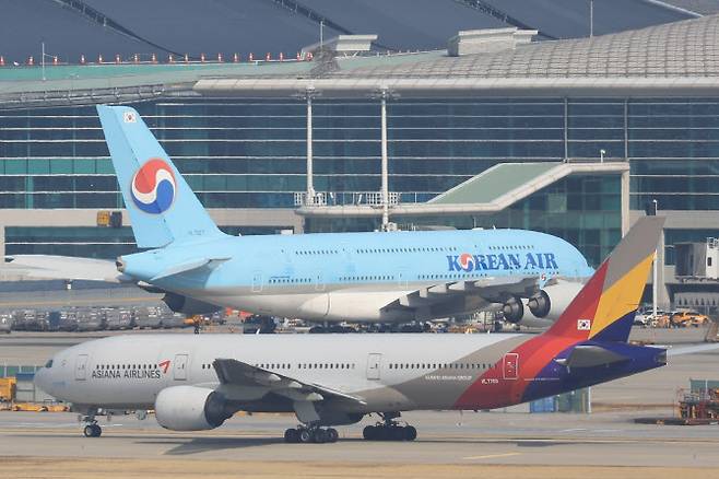 13일 인천국제공항 전망대에서 바라본 공항 계류장. (사진=연합뉴스)