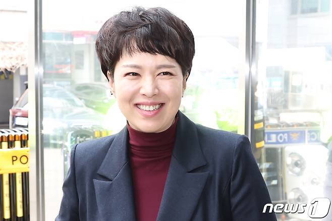 4·10 총선에서 경기 성남 분당을에 출사표를 던진 김은혜 전 대통령실 홍보수석비서관이 14일 오전 서울 영등포구 여의도 국민의힘 당사에서 열린 공천 신청자 면접 심사에 참석하고 있다. 2024.2.14/뉴스1 ⓒ News1 민경석 기자