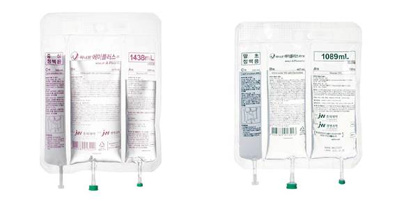 지난달 4일 출시한 JW중외제약의 종합영양수액제 '위너프에이플러스주' [사진=JW중외제약]