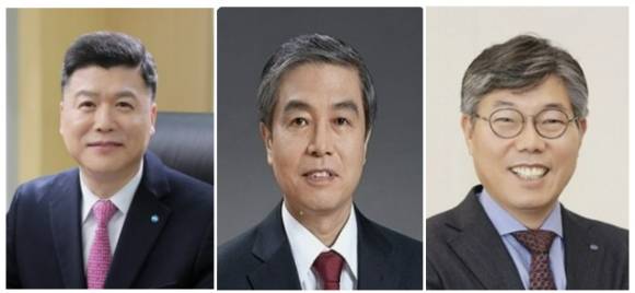 사진 왼쪽부터 권광석 전 우리은행장, 김옥찬 전 KB금융지주 사장, 황병우 대구은행장. [사진=아이뉴스24DB]