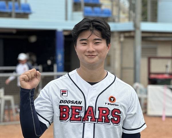 두산 투수 최지강. 사진=두산 베어스