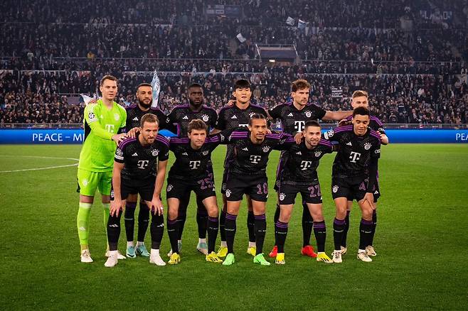 15일 라치오전 뮌헨의 선발 라인업. /사진=바이에른 뮌헨 공식 사회관계망서비스(SNS)