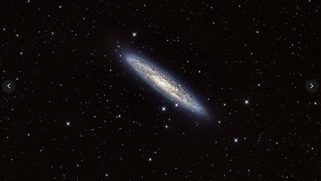 7차원 망원경이 촬영한 조각가자리 은하(NGC 253 은하)의 모습. 서울대 제공