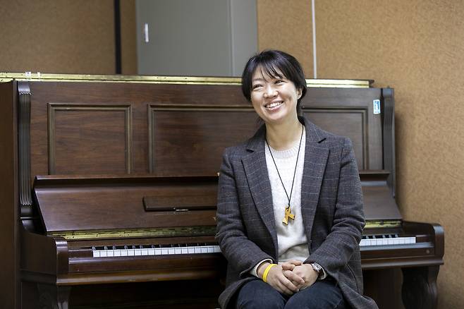 4·16 합창단 박미리 지휘자. ⓒ시사IN 신선영