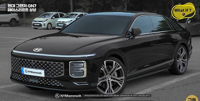 현대차 '그랜저 페이스리프트' 상상도 (출처 : 뉴욕맘모스)