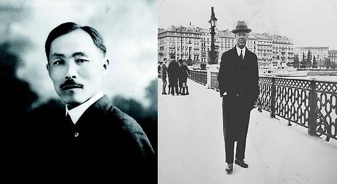 도산 안창호 선생(왼쪽)과 이승만 전 대통령. 국가보훈부 제공