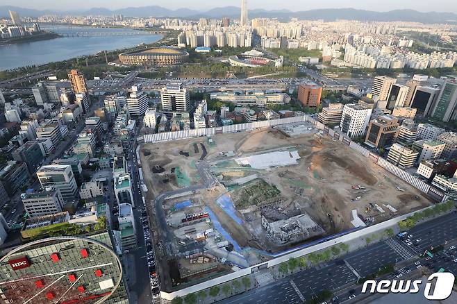 서울 강남구 삼성동 현대차 신사옥 건립 부지 모습. 2020.5.6/뉴스1 ⓒ News1 임세영 기자