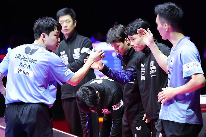 남자탁구 대표팀. 사진=대한탁구협회 제공