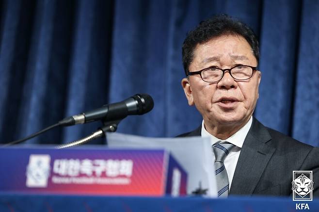 ▲ 정해성 대한축구협회 신임 국가대표 전력강화위원회 위원장. ⓒ대한축구협회