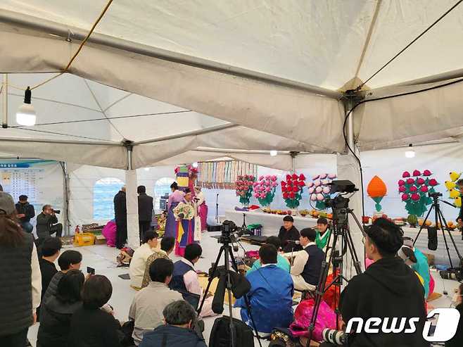 2023년 일광읍 학리항에서 개최된 풍어제 모습(기장군청 제공)